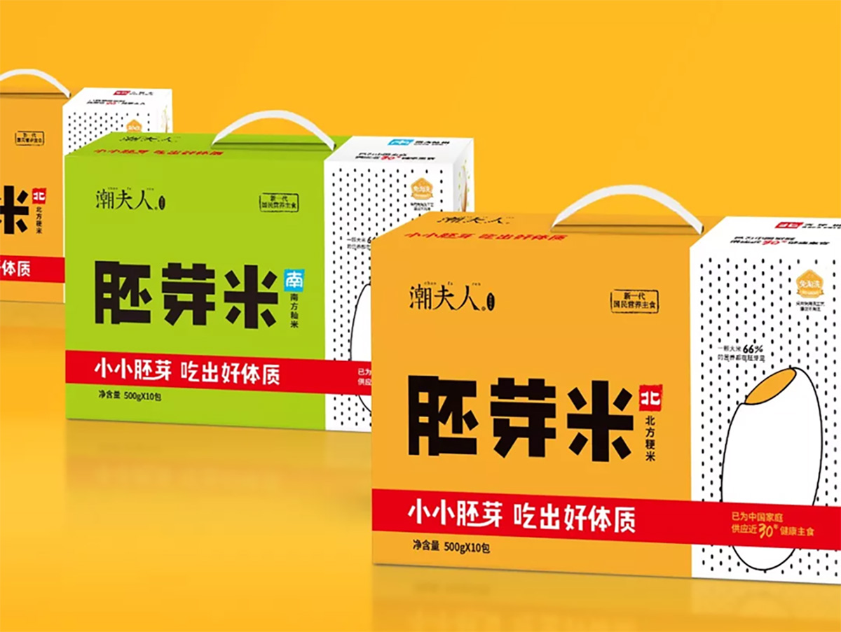 潮夫人·胚芽米品牌設計案例