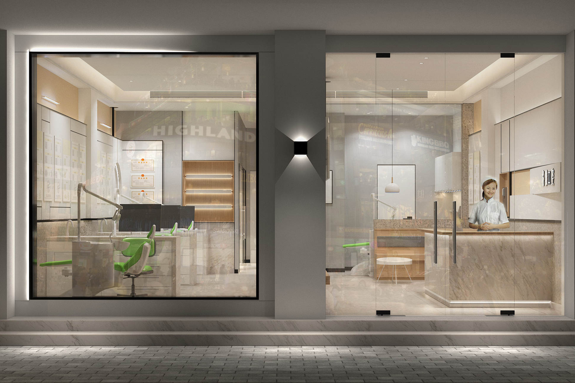 200平米牙科診所裝修設(shè)計(jì)效果圖